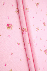 Crinkle Crepe Ditsy Floral Print Knit