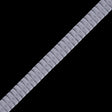 Italian Silver Velvet Knife Pleated Trimming - 0.875"