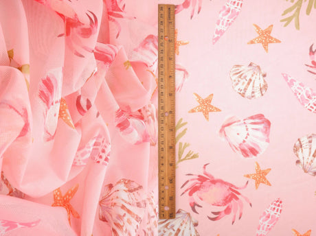 Sea Element Mesh Digital Print Fabric 58/60" Wide