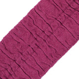 Italian Wine Ruched Stretch Wool Trimming - 2.375"