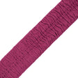 Italian Wine Ruched Stretch Wool Trimming - 2.375"