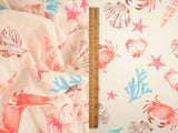 Mesh Sea Element Digital Print Fabric