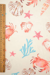 Mesh Sea Element Digital Print Fabric