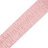 Italian Blush Ruched Stretch Wool Trimming - 2.375"