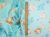 Mesh Sea Element Digital Print Fabric