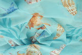 Mesh Sea Element Digital Print Fabric