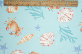 Mesh Sea Element Digital Print Fabric