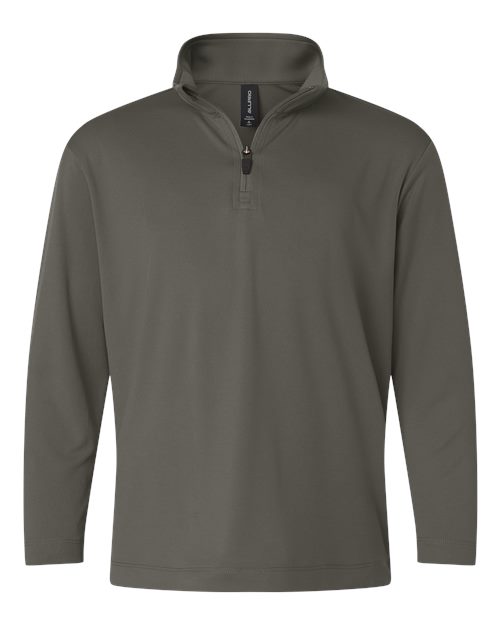 AllPro 41870Y Youth Pro-Lock Performance Quarter-Zip Pullover in Black size XS