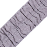 Italian Silver Ruched Stretch Wool Trimming - 1.5"