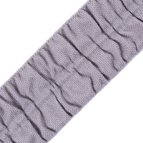 Italian Silver Ruched Stretch Wool Trimming - 1.5"