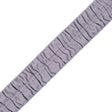 Italian Silver Ruched Stretch Wool Trimming - 1.5"