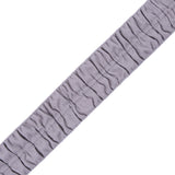 Italian Silver Ruched Stretch Wool Trimming - 1.5"