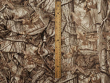 Printed Rib Knit Tree Camo Brown Ash