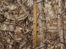 Printed Rib Knit Tree Camo Brown Ash