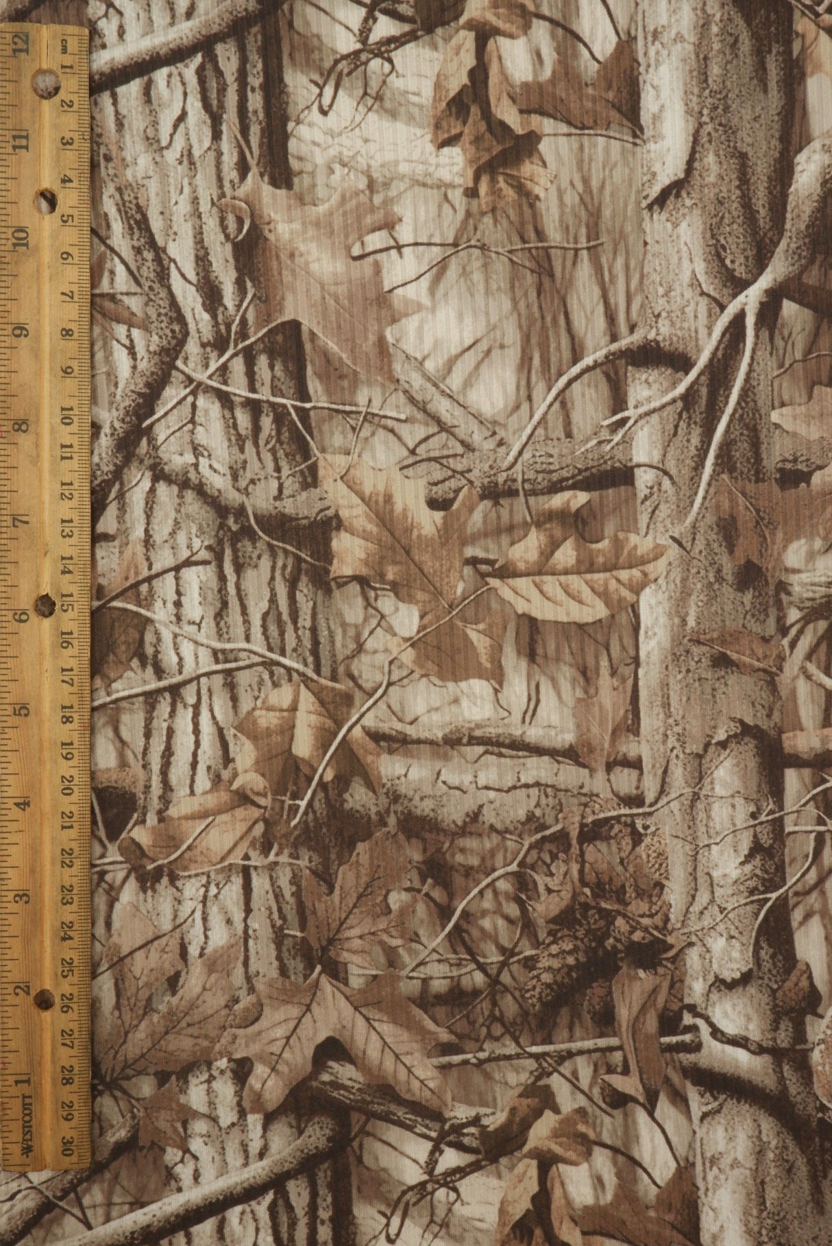 Printed Rib Knit Tree Camo Brown Ash