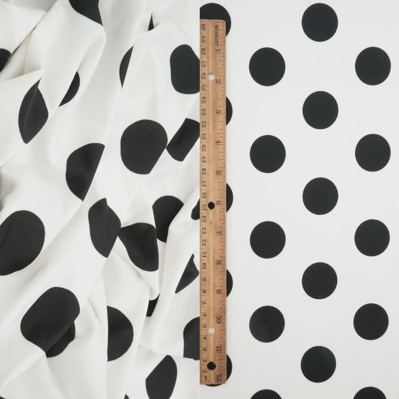 Polka Dot DTY Knit Fabric