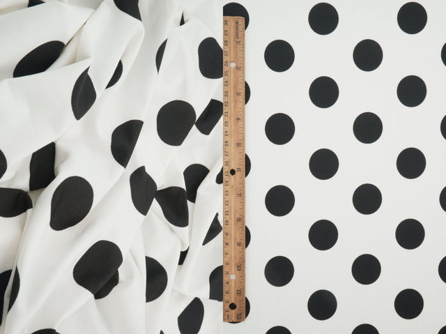 Polka Dot DTY Knit Fabric