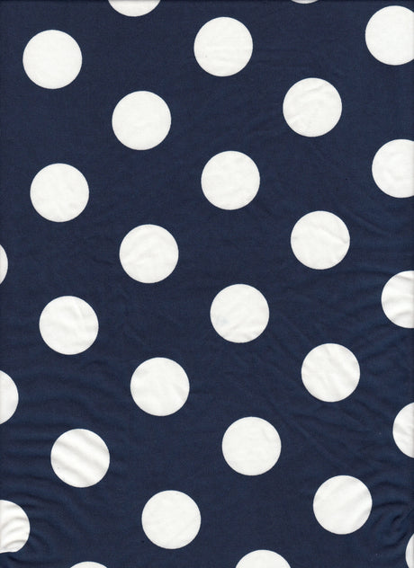 Polka Dot DTY Knit Fabric
