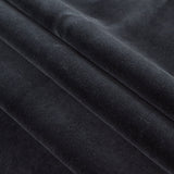 Black Solid Cotton Velveteen
