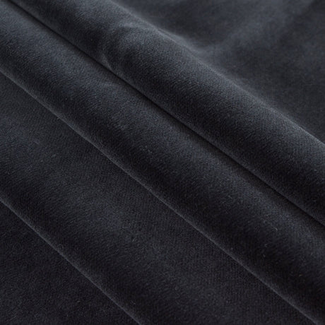Black Solid Cotton Velveteen