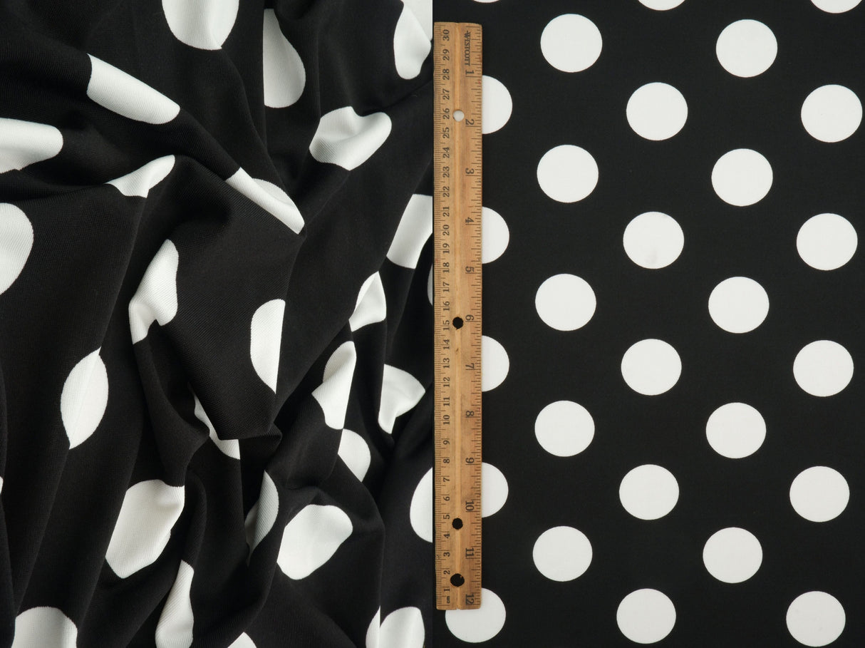 Polka Dot DTY Knit Fabric