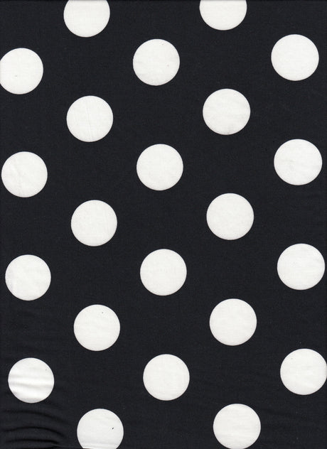 Polka Dot DTY Knit Fabric