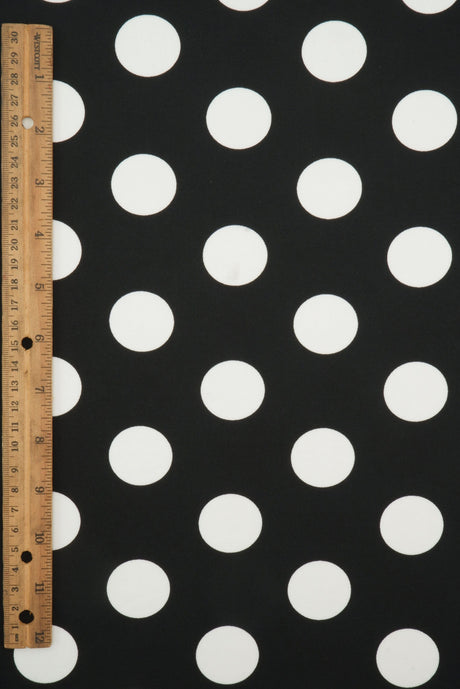 Polka Dot DTY Knit Fabric