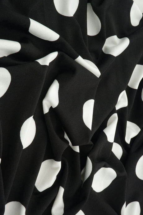 Polka Dot DTY Knit Fabric