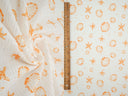 Printed Woven Sea Element Crinkle Fabric