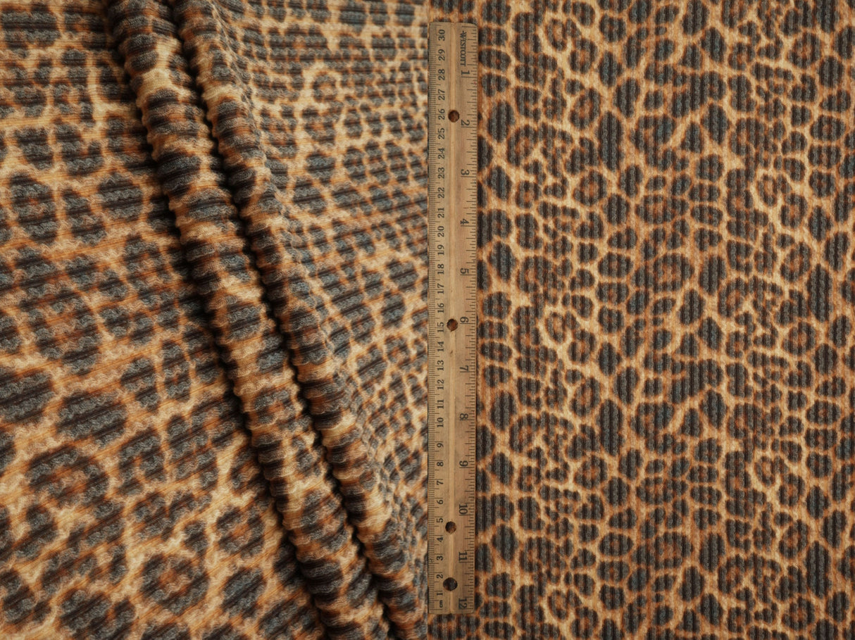 Double Knit Camel Animal Print