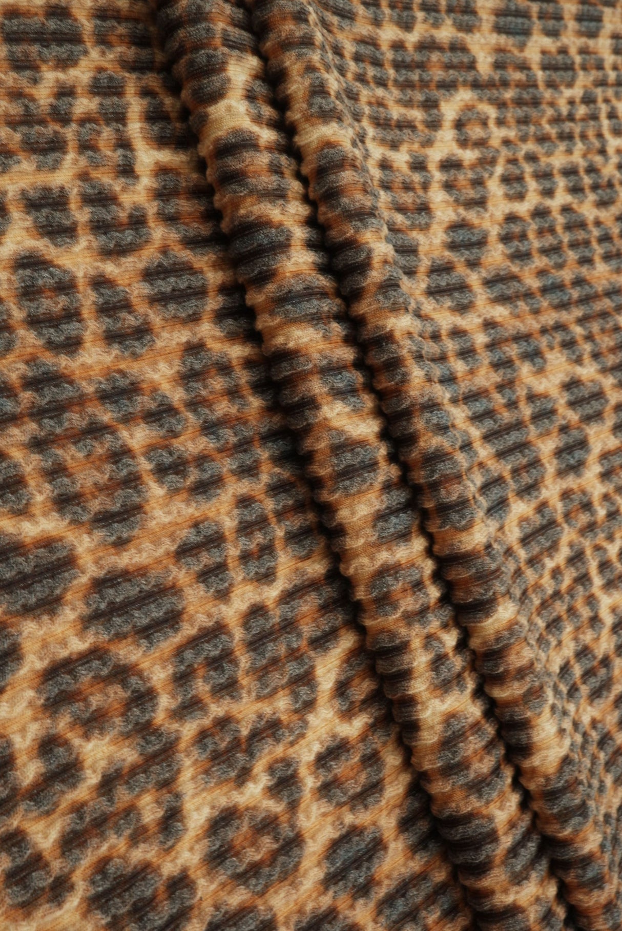 Double Knit Camel Animal Print