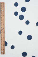 Polka Dot Crinkle Knit Polyester Spandex