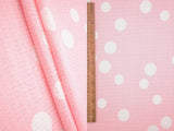 Polka Dot Crinkle Knit Polyester Spandex