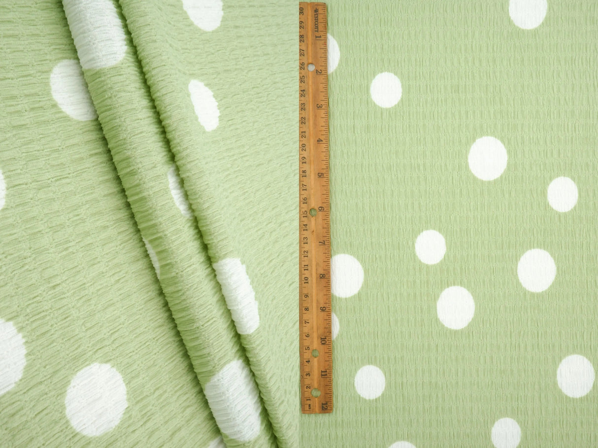 Polka Dot / Dot Crinkle Knit Fabric 58/59" Wide – 160 GSM
