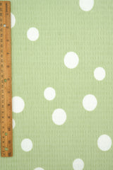 Polka Dot Crinkle Knit Polyester Spandex