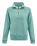 J. America Women's Electric Fleece Quarter-Zip Sweatshirt