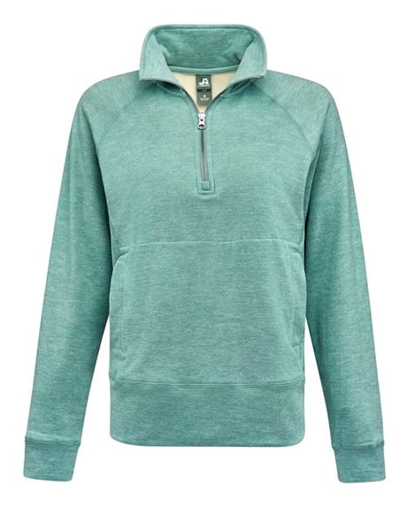 J. America Women's Electric Fleece Quarter-Zip Sweatshirt