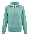 J. America Women's Electric Fleece Quarter-Zip Sweatshirt