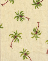 Printed Crepe Knit Palm Tree Fabric