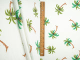 Printed Crepe Knit Palm Tree Fabric