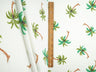 Printed Crepe Knit Palm Tree Fabric