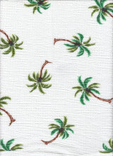 Printed Crepe Knit Palm Tree Fabric
