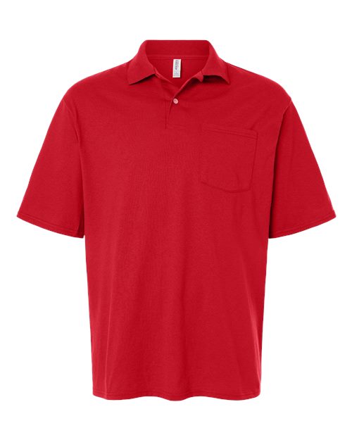 JERZEES Men's Dri-Power Polo with Pocket