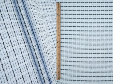 Jacquard Knit Cloudberry Check Fabric