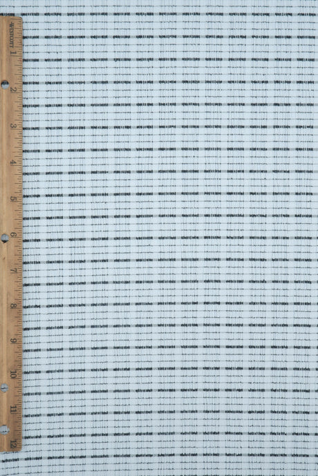 Jacquard Knit Cloudberry Check Fabric