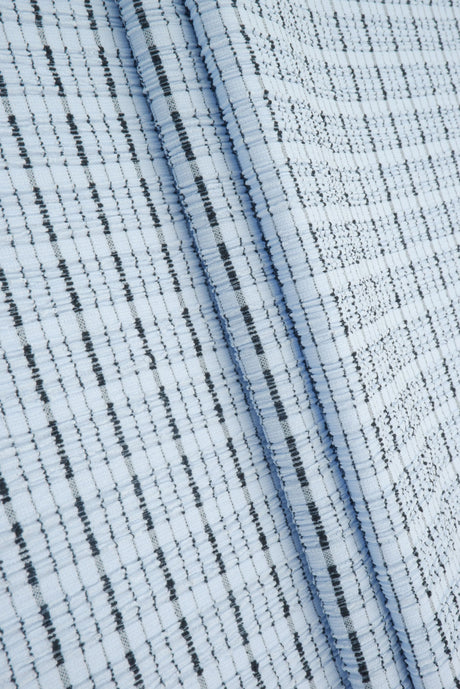 Jacquard Knit Cloudberry Check Fabric