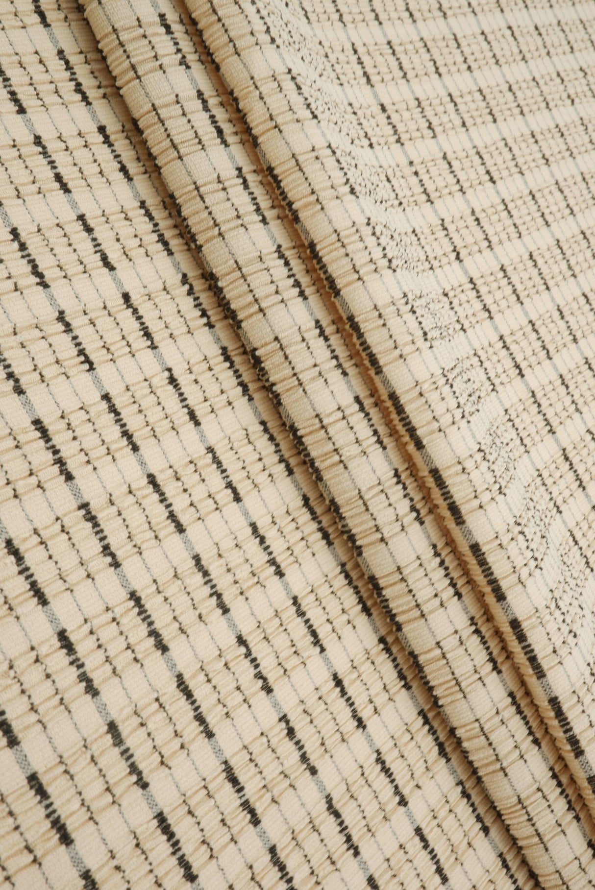 Jacquard Knit Cloudberry Check Fabric