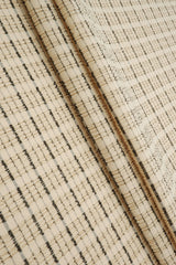 Jacquard Knit Cloudberry Check Fabric