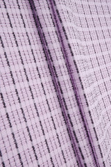 Jacquard Knit Cloudberry Check Fabric