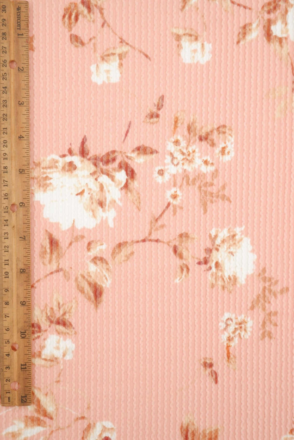 Floral Jacquard Double Knit Fabric